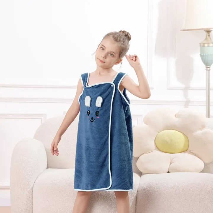 1pc%20Kids%20Bath%20Towel%20Wrap%20,%20%20Cute%20Bunny%20Ears%20Microfiber%20Bath%20Skirt%20for%20Girls%20Age%206-12,%20Ultra-Soft%20Absorbent%20Skin-Friendly%20250gsm%20-%20Image%207