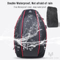 Motorcycle Tail Bag Black Motorbike Waterproof Tail Travel Rider Luggage Rear Back Seat Bag Large Capacity Saddle Bag.
