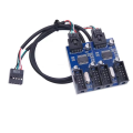 1to2 9Pin USB Splitter Motherboard Extension Cable 1 Male to 2 Female Interface Header Adapter for PC Front Panel USB Connectors. 