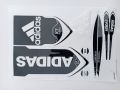New 3D 2025 AD Latest Black & white Edition Cricket Bat Sticker For Professional Players. 