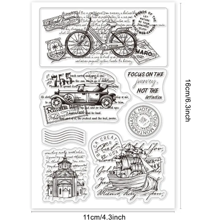1Sheet%20Retro%20Vehicle%20Bicycle%20Architecture%20Transparent%20Clear%20Stamps%20Vintage%20Text%20Background%20Embossing%20Stamp%20Sheets%20Silicone%20Clear%20-%20Image%202
