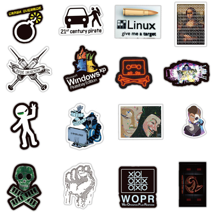 50PCS%20Funny%20Network%20Hacker%20Programming%20Stickers%20Fun%20Cartoon%20IT%20Engineer%20Computer%20Sticker%20Luggage%20Laptop%20Guitar%20Phone%20Decals%20-%20Image%203