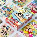 50/55Pcs Anime Crayon Shin-Chan Lemo Cards Cartoon Laser Collection Cards Kids Girls Birthday Gifts Toys. 