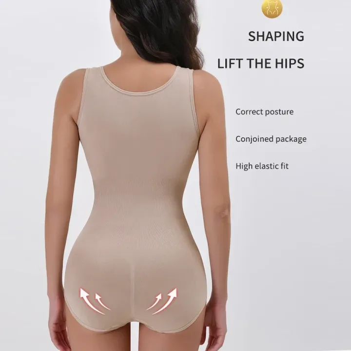 New%20Bodysuit%20Shapewear%20with%20Zipper%20Belt%20Women%20Tummy%20Control%20Fajas%20Body%20Shaper%20Waist%20Trainer%20Slimming%20Cincher%20Corset%20Tops%20-%20Image%206
