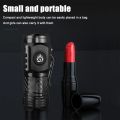 High Strong Power LED Flashlight Built-in Battery Rechargeable with Pen Clip  Outdoor Camping Emergency Lantern. 