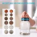 1PC Electronic Piggy Bank Counter Coin - Digital LCD Counting Coin, Money Saving Box Jar, Coins Storage Box For USD EURO.