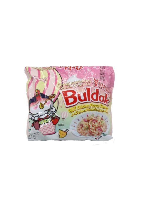 samyang buldak noodle cream carbonara 140g korea pack of 4 || Ramen Buldak Hot Chicken Flavor Noodles Pink 130g 4pc Packs Buldak Hot Chicken Flavor Noodles Pink – Creamy Carbonara Style Spicy Korean Ramen – 130g x 4pcs Pack