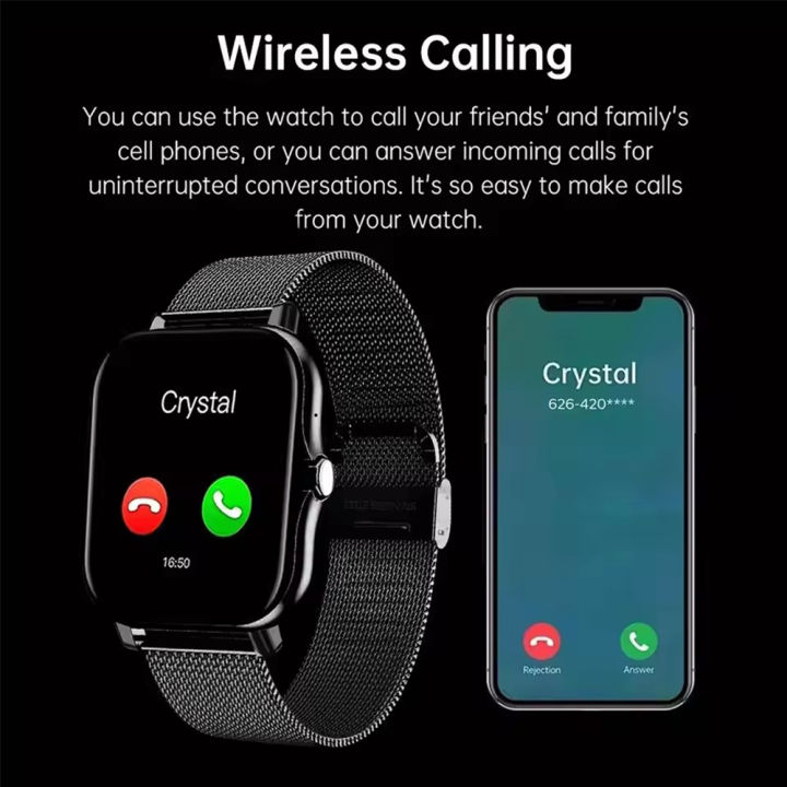 New%20Smart%20Watch%20Android%20IOS%20Phone%201.44%20Inch%20Color%20Screen%20Bluetooth%20Call%20Blood%20Oxygen/Pressure%20Monitoring%20Smart%20Watch%20Women%20Men%20-%20Image%202