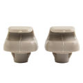 2Pcs Car Sun Visor Hook Clip Retainer For Honda For Civic Car Sun Visor Clip Gray Interior Hanger Hook Clip Bracket. 
