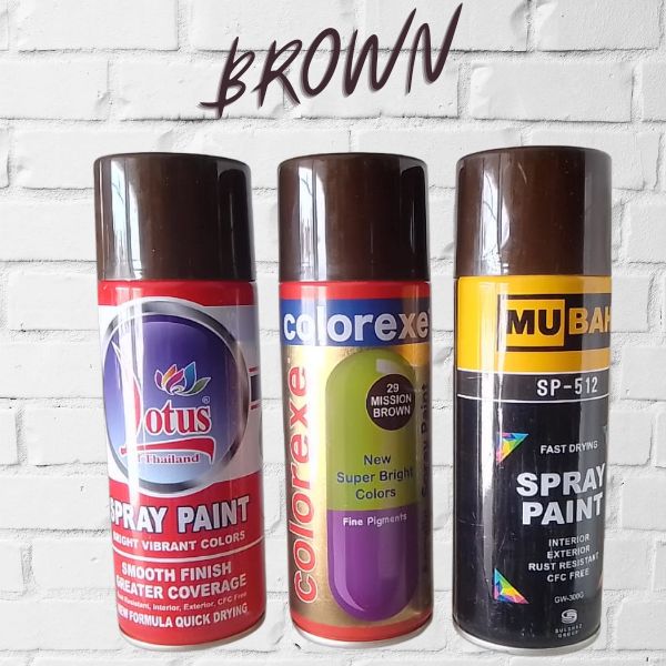 Mission Brown & Golden Brown Spray Paint For Multi Purpose Use DIY Painting