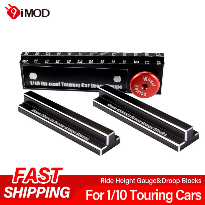 9IMOD RC Height Ruler Tool 20-25mm Ruler 10mm Chassis Droop Blocks With ...