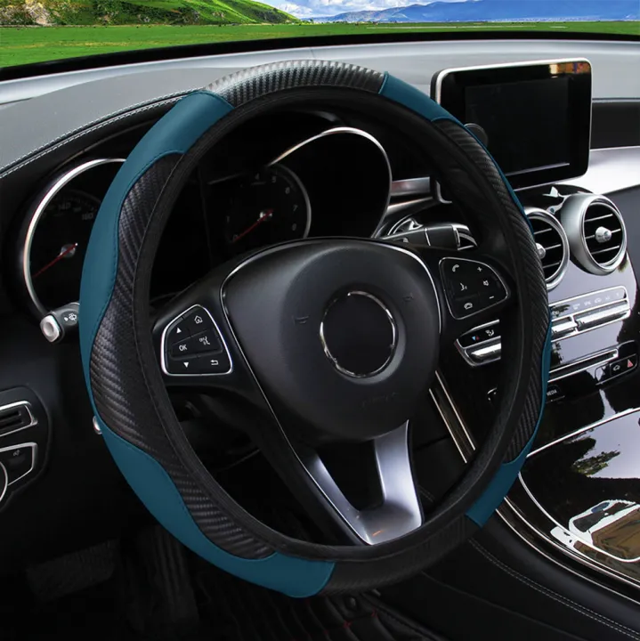 PU%20Carbon%20Fiber%20Leather%20Car%20Steering%20Wheel%20Cover%20Without%20Inner%20Ring%20Suitable%20for%2014.5-15%20Inches%20of%20Automotive%20Supplies%20-%20Image%207