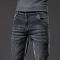 New Men's Slim Straight Elastic Jeans Fashion Business Casual Comfortable Soft Denim Trousers High Quality Mens Designer Clothes. 