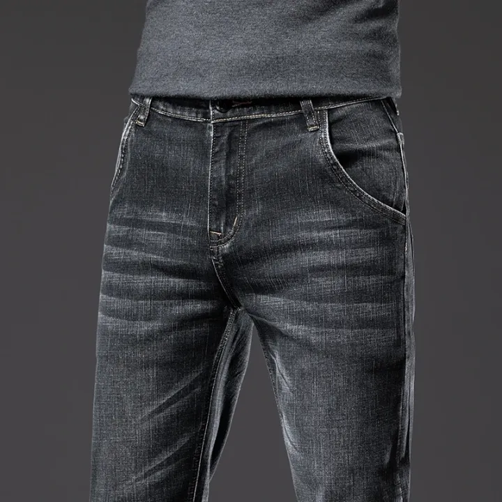 New%20Men's%20Slim%20Straight%20Elastic%20Jeans%20Fashion%20Business%20Casual%20Comfortable%20Soft%20Denim%20Trousers%20High%20Quality%20Mens%20Designer%20Clothes%20-%20Image%205