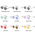 Metal Hippie Sun Glasses UV400 Protection Punk Eyewear Small Round Sunglasses for Women & Men Circle Retro Shades Sunglasses. 