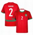 Morocco Home Hakimi No.2 Jersey 2025-2026 Same Style Football Training Uniform, Breathable Top for Adults and Children Autumn. 