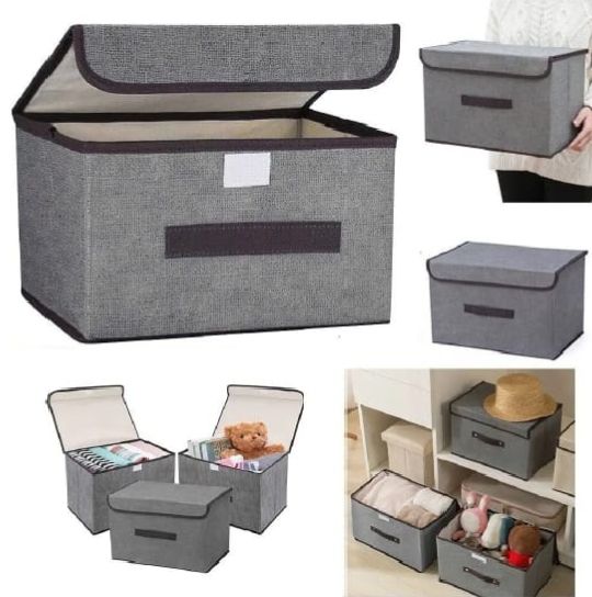 Home%20Fabric%20Folding%20Storage%20Storage%20Box%20With%20Lid%20Dustproof%20Portable%20Box%20Clothing%20Sundries%20Multifunctional%20Storage%20Box%20-%20Image%202