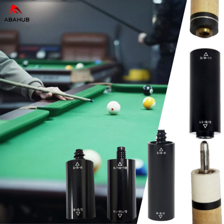 ABAHUB Billiard Cue Extension Adapter, Universal Cue Accessory, Easy Install, Fits Most Pool Cues