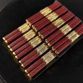 5/10 Pairs Red Chinese Chopsticks Reusable Square Food Chopsitcks Light Luxury Alloy Chopsticks Hotel Restaurant Alloy Tableware. 