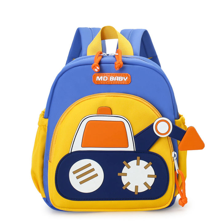 Cartoon%20Digger%20Truck%20Backpack%20for%20Boys%20Nursery%20School%20Dual%20Shoulder%20Bag%203-7%20Years%20Old%20School%20Bag%20Children's%20Soft%20Nylon%20Bag%20-%20Image%207
