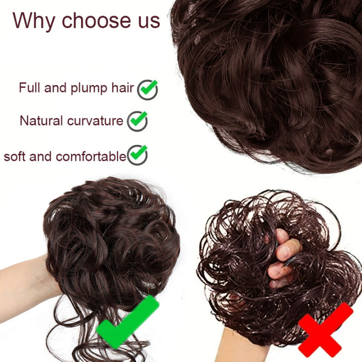 Synthetic%20Hair%20Bun%20Wig%20For%20Women%20Elastic%20%20Band%20Hair%20Extentions%20Chignon%20Heat%20Resistant%20Bun%20Black%20Brown%20-%20Image%206