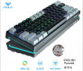 AULA F3261 RGB effect USB Mini Mechanical Gaming Keyboard Red Switch 61 Keys Wired Separated detachable cable for Mac Windows. 