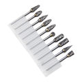 10pc Hard Alloy Rotary File 3*6 Double Grain Tungsten Steel Grind Head Electric Grind Mold Woodwork Grinding File Tool Set. 