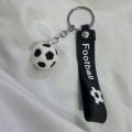 Football Keychain – Silicone Football Keyring Gift for Boys, Sports Fans, Party Favors & Rewards. 