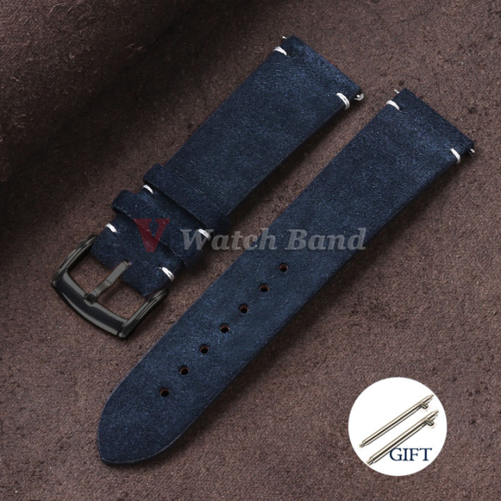 20mm%2022mm%20Quick%20Release%20Watch%20Band%20Genuine%20Suede%20Leather%20Watch%20Strap%20Vintage%20Brown%20Grey%20Watchbands%20Wristband%20Men%20Accessories%20-%20Image%207