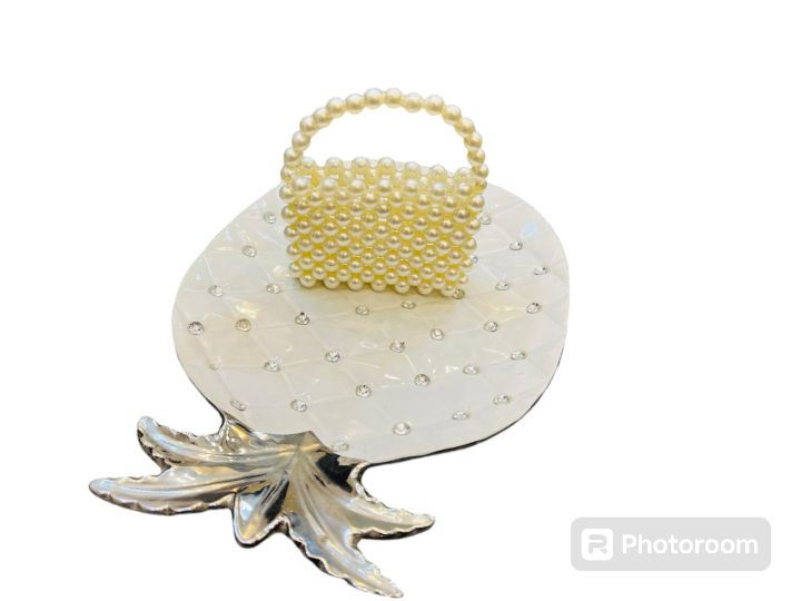 Hand Made Pearls Purse For Kids