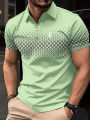 Business Men's Golf Polo Short Sleeve Polo Shirt Outdoor Casual Daily Streetwear Summer 3D Print Micro-elastic Polyester. 
