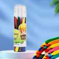 Plastic Crayons 12  pcs pack available in different packing. 