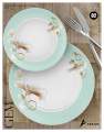 Melamine Dinner set with glass lids and soup set 80pieces ARKON- GEM. 
