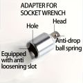 6pcs Ratchet Wrench Socket Converter Sleeve Head Adapter 1/2" Big Fly to 3/8" to 1/4" Stainless Steel to 1/4" to 1/2" to 3/8". 