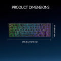 Ajazz AK680 V2 Gaming Magnetic Switch 8K Polling Rate RGB Lighting Aluminum Alloy Plate High-End Gaming Keyboard. 
