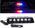 6 LED Police Emergency Flashing Light/Flasher Strobe/Warning Light Universal for Car/Jeep/Trucks Etc. 1Pcs(Red/Blue). 