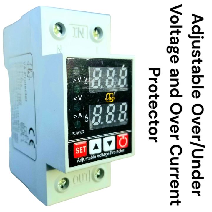 LS 40A Adjustable Over Voltage and Under Voltage Protection- with Over Current protection - Protector Relay Circuit Breaker