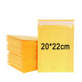 50PCS Kraft Paper Bubble Envelopes Bags Bubble Mailers Yellow Self-Sealing Express Shipping Packaging Bag Multi Size Waterproof. 