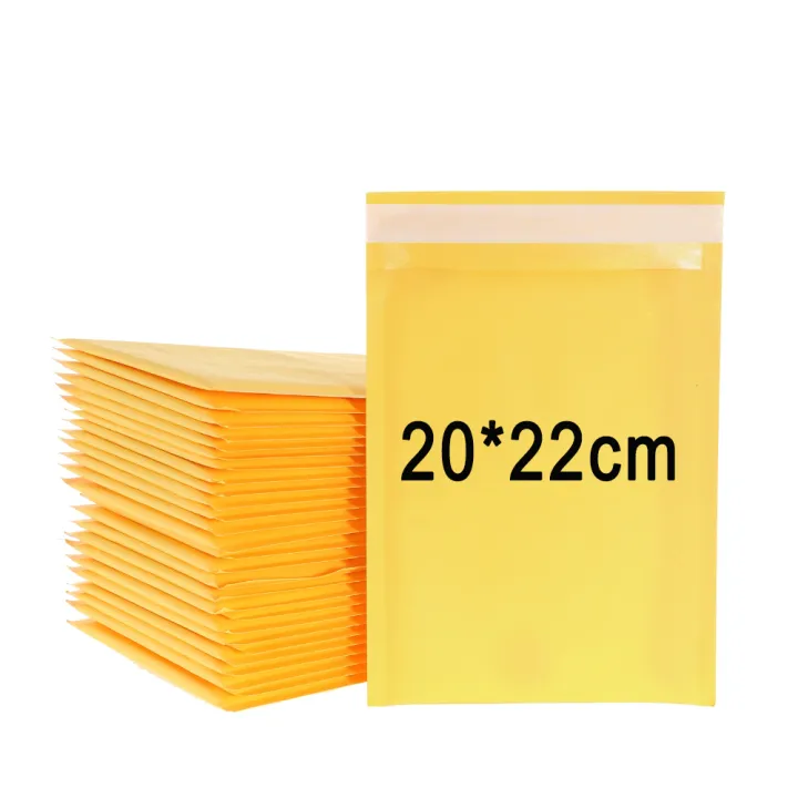 50PCS%20Kraft%20Paper%20Bubble%20Envelopes%20Bags%20Bubble%20Mailers%20Yellow%20Self-Sealing%20Express%20Shipping%20Packaging%20Bag%20Multi%20Size%20Waterproof%20-%20Image%207