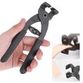 Leather Craft Hand Tool 17cm HandHeld Carbon Steel Silent Pliers Leather Craft Hole Punch Tool 4mm. 