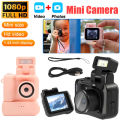 Mini Camera with Screen HD 1080p Retro Ultra Compact Camera with Flash Lamp and Battery Dock Student Small Camcorder Pocket Cam. 