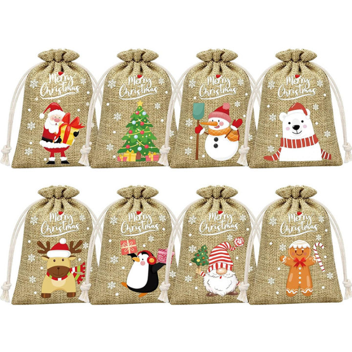 2025%20Christmas%20Burlap%20Drawstring%20Candy%20Bag%20Santa%20Gift%20Bag%20Christmas%20Decoration%20for%20Present%20Bag%20Halloween%20Christmas%20New%20Year%20-%20Image%203