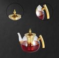 Glass Teapot 1000ml with Removable Infuser, Stovetop Safe Tea Kettle. 