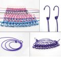 1pcs Portable Clothesline Windproof Clothes Rope Drying Rack Cloth Hanging Line Outdoor Camping Traveling Indoor Multifunction Tools *190cm rope and 12clips*. 
