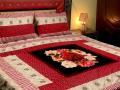 Embroidered Patch Work King Size BedSheet - High Quality - Cotton Double Bedsheet Embroided by Dazzling point. 