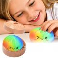 Cute Bao Bun Dumpling Squishy Slime Stress Relief Toys Non-Stick Clear Glitter Slime Stress Ball Fidget Toy for Kids Party Favor. 