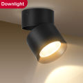 Led Downlight Foldable Tri color Spot Light 7/10/15W Surface Mounted Down Ceiling Lamp For Indoor Lighting Living Room Bedroom.