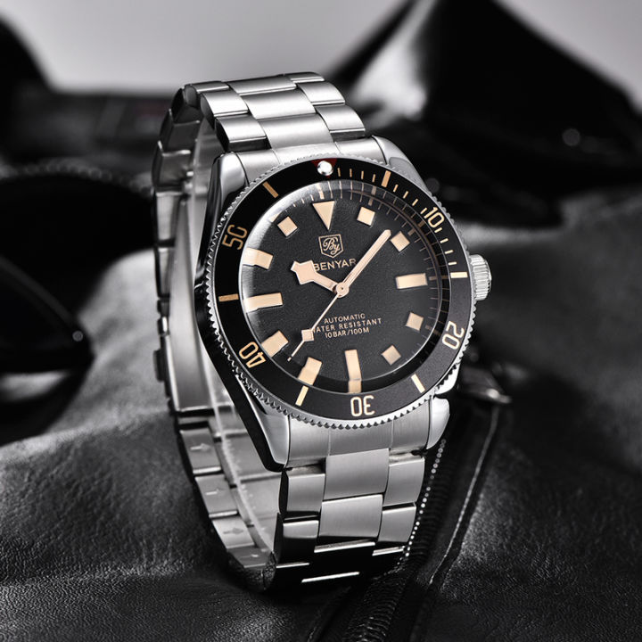 BENYAR%20Men's%20Watches%20Mechanical%20Automatic%20Watch%20BB58%20Sport%20Watch%20For%20Men%202025%20Stainless%20Steel%20Waterproof%20Business%20Luminous%20Clock%20-%20Image%204