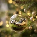 Clear Plastic Christmas Ball Baseball Rugby Plastic Transparent Pendant Ball Christmas Tree Pendant Xmas Tree Decoration Cover. 