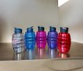 Multicolour 650ml Bomb-Style Plastic Water Bottles for School and Office Use. 